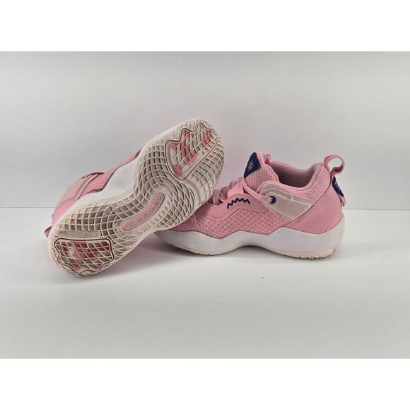 Adidas D.O.N. Issue 3 C Pink White Blue Donovan Mitchell Sneakers GY2863 Youth 3 - Picture 7 of 8